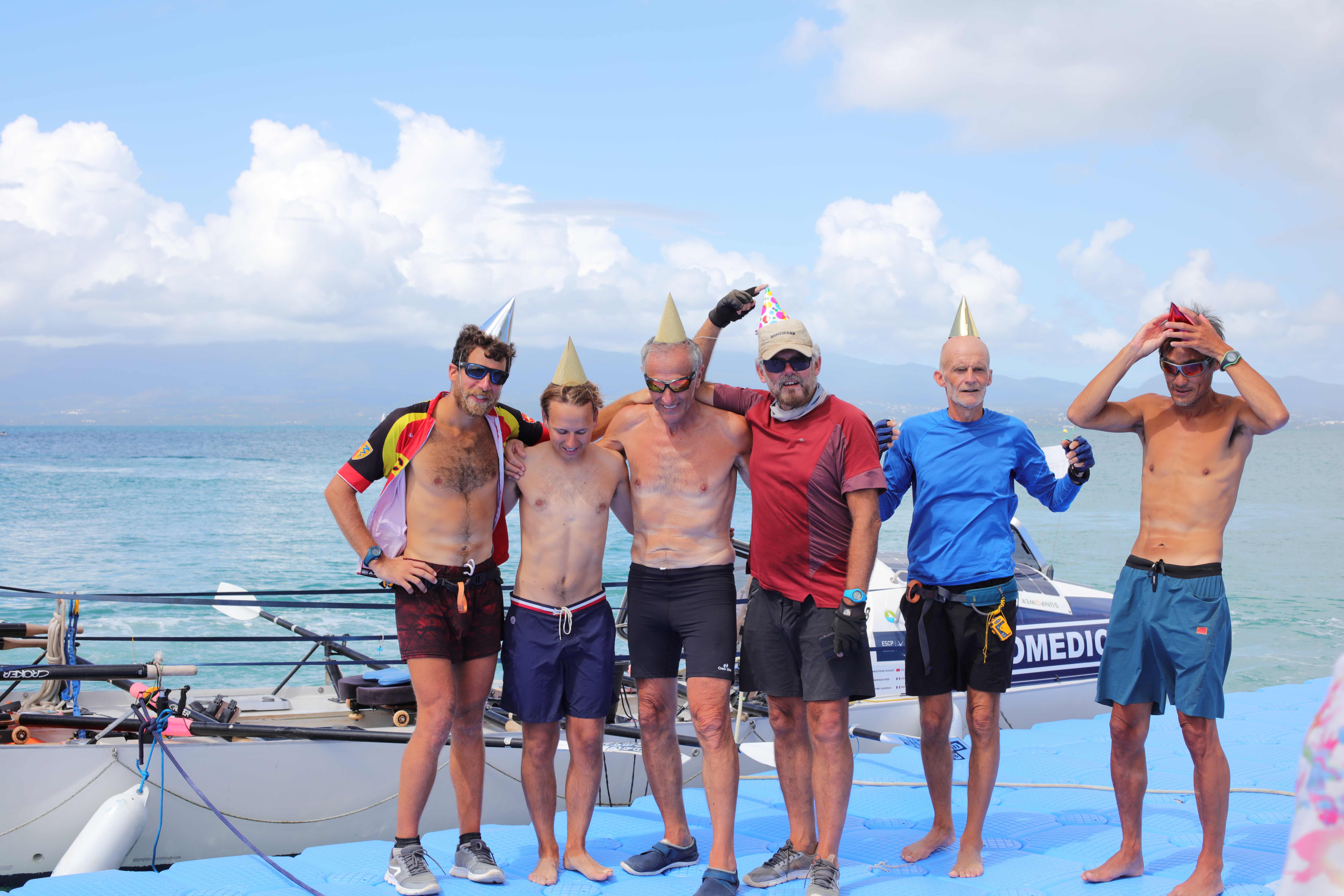 Photo Equipage 2023 arrivée Guadeloupe